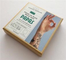Kit Mon petit tatouage temporaire pour le plus beau des papas. Plus de 20 tattoos éphémères. Le livr - Carratiè Inès