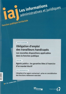Les informations administratives et juridiques N° 10-2019 : Obligation d'emploi des travailleurs han - CENTRE INTERDEPARTEM