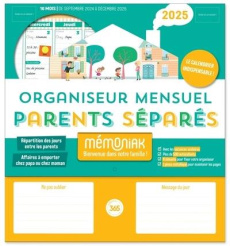 Organiseur mensuel Parents séparés. Edition 2025 - Chiodo Virginie