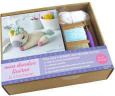 Mon doudou licorne à crocheter. Tout pour crocheter une adorable licorne ! Coffret avec du fil, du r - Clesse Marie ; Besse Fabrice ; Sath Jennifer