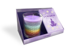 Illuminer mes 7 chakras grâce à la magie des bougies. Coffret avec 1 bougie - Huguet Lucile