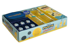 L'apéro Pastis et pétanque. Coffret avec 1 verres à Pastis, 1 jeu de mini-boules avec 1 housse, 1 co - COLLECTIF