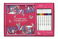 48 coloriages Paradis secret pour m'évader et me détendre. Coffret avec un carnet à colorier avec de - COLLECTIF