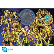 Saint Seiya - Poster roulé maxi 91,5 x 61 cm : Chevaliers d'or 1 - Collectif