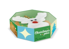 Christmas Pins, Le renne. Coffret avec une broche renne qui clignote, une épingle avec des grelots, - COLLECTIF