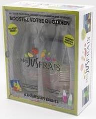 Coffret mes jus frais. Le livre de 36 recettes avec 2 bouteilles en verre et leur capsule - COLLECTIF