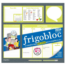Frigobloc. Le calendrier hebdo maxi-aimanté pour se simplifier la vie ! Avec 1 crayon, Edition 2025- - COLLECTIF