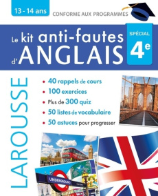 Le kit anti-fautes d'anglais 4e - Leclercq Céline ; Santini Patrick ; Etienne Rozenn