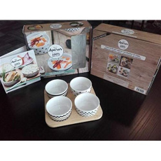 Mes apéros 100% faits maison. Contient : 1 livre de recettes et 4 bols en céramique - COLLECTIF