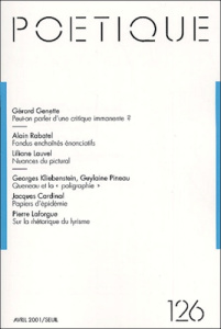 Poétique N° 126 - COLLECTIF