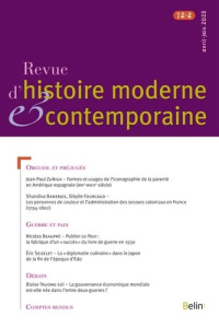 Revue d'histoire moderne et contemporaine Tome 72, N° 2 - COLLECTIF