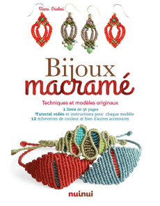 Bijoux en macramé. Techniques et modèles originaux. Contient 1 livre, 1 planche à macramé et 1600 pe - Crialesi Diana