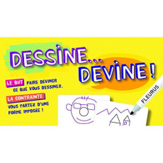 Dessine...devine ! Contient : 180 cartes effaçables, 1 livre, 2 feutres - Delesalle Tatiana