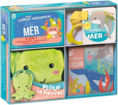 A la mer. Avec 1 livre-poussette, 1 livre de bain et 1 gant de toilette - Delporte Corinne