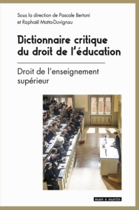 Dictionnaire critique du droit de l'education - tome 2 - MATTA-DUVIGNAU