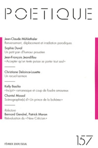 Poétique N° 157 - Duval Sophie ; Jeandillou Jean-François ; Mühletha