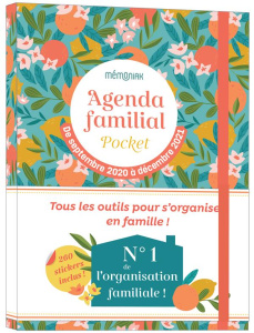 Agenda familial pocket Mémoniak. Avec 260 stickers, Edition 2020-2021 - EDITIONS 365