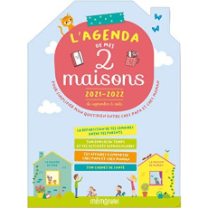 L'agenda de mes 2 maisons. Pour simplifier mon quotidien entre chez papa et chez maman, Edition 2021 - EDITIONS 365/NESK