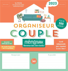 Organiseur spécial Couple. De septembre 2022 à décembre 2023, Edition 2023 - EDITIONS 365