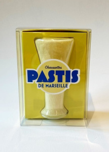 Chaussettes Pastis pour des pieds ensoleillés. Coffret avec une paire de chaussettes longues taille - COLLECTIF