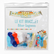 Le kit bracelet Blue lagoon. Avec des accessoires créatifs - Glachant Delphine