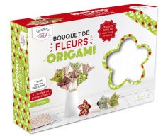 Bouquet de fleurs origamis. Avec 51 feuilles de papier origami et 10 tiges - Jezewski Mayumi