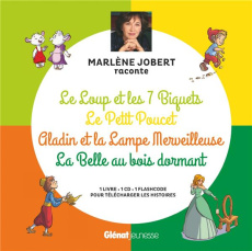 Le loup et les 7 biquets, Le Petit Poucet, Aladin, La Belle au bois dormant. Avec 1 CD audio MP3 - Jobert Marlène