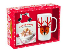 Marché de Noël. Avec 1 mug, 2 emporte-pièce et 1 livre de recettes - Martel Héloïse ; Fouquier Elsa