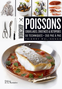 Poissons. Coquillages, crustacés & octopodes. 50 techniques, 350 pas à pas - Molinengo Thierry ; Langot Michel ; Langot Domitil