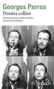 Pensées collées - Perros Georges ; Siméon Jean-Pierre
