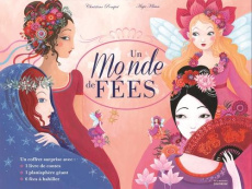 Un monde de fées. Coffret contenant : 1 livre de contes, 1 planisphère géant, 6 fées à habiller - Pompéï Christine ; Klauss Anja