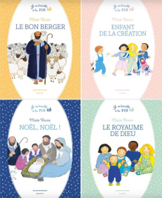 Je m'éveille à la foi. 4 volumes : Enfant de la création ; Noël, Noël ! ; Le bon berger ; Le royaume - Roche Maïte