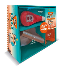 Bun appétit, smashe ton burger. Coffret avec 1 presse à burger, 2 supports à burgers et 1 ramequin à - Cauvin Véronique ; Roche Amélie ; Cosson Audrey