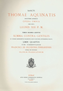 Opera omnia. Tome 15, umma contra gentiles - THOMAS D'AQUIN