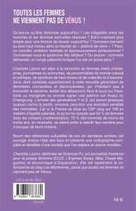 Toutes les femmes ne viennent pas de Vénus ! L'égalité aujourd'hui - Lazimi Charlotte