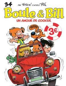 Boule & Bill Tome 34 : Un amour de cocker - Verron Laurent ; Roba Jean ; Ducasse Anne-Marie ;