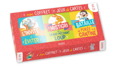 MES 3 JEUX DE CARTES (LE MISTIGRI DU GRAND MECHANT LOUP / BATAILLE DE PUREE A LA CANTINE / L INVITE - VOINCHET/BRIEN