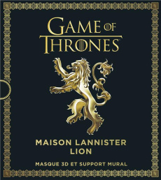 Games of Thrones, Maison Lannister Lion. Masque 3D et support mural - Wintercroft Steve