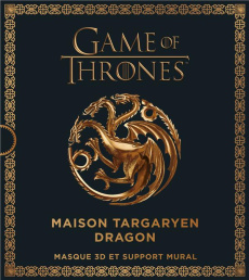 Games Of Thrones, Maison Targaryen Dragon. Masque 3D et support mural - Wintercroft Steve