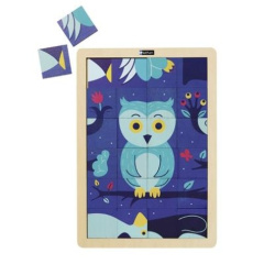 PUZZLE-LE HIBOU ET LE MANCHOT - DUHAUTOIS C E J.