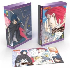 Naruto - Sasuke Retsuden Tome 2 : Coffret avec cale pour le tome 1 ex-libris exclusif ! Edition co - Kimura Shingo ; Kishimoto Masashi ; Esaka Jun