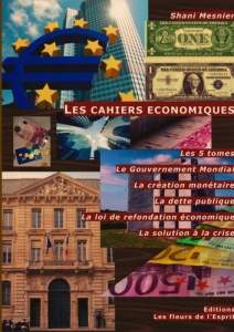 Les cahiers économiques. Les 5 tomes ; Le Gouvernement Mondial ; La création Monétaire ; La dette pu - Mesnier Shani