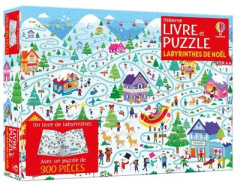 LES LABYRINTHES DE NOEL - COFFRET LIVRE ET PUZZLE - ELLIS LAUREN