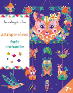 Attrape-rêves forêt enchantée. Avec 3 planches de stickers brilliants, 3m de fil et 1 planche de 100 - Sileo Cinzia