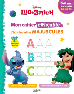 J'écris les lettres majuscules Lilo & Stitch. Maternelle PS-MS-GS - HACHETTE EDUCATION
