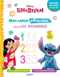 J'écris les nombres Lilo & Stitch. Maternelle PS-MS-GS - HACHETTE EDUCATION