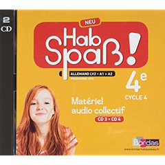 Allemand 4e LV2 A1 Hab Spass! Neu. Matériel audio collectif, 2 CD audio - Lansel Elisabeth