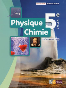 Physique-Chimie 5e. Programme 2016 - Regaud Denis ; Vidal Gérard