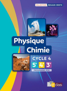 Physique Chimie 5e 4e 3e Cycle 4. Edition 2016 - Regaud Denis ; Vidal Gérard
