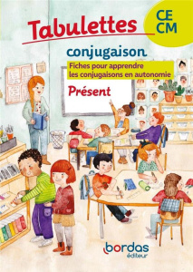 Tabulettes conjugaison Présent CE-CM. 10 carnets 1 guide pédagogique, Edition 2021 - Le Madec Hervé